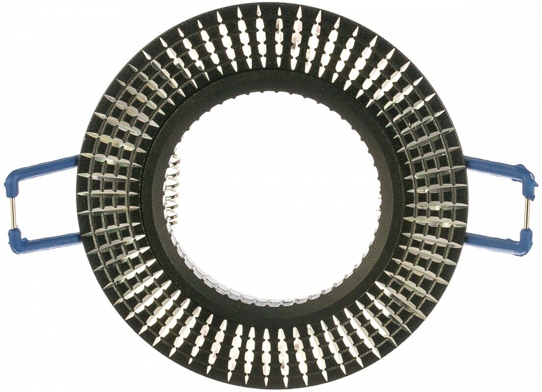 Gauss Светильник Aluminium Круг. Черный/Хром, Gu5.3 AL014