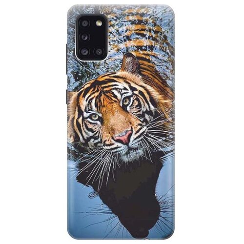 фото Чехол - накладка artcolor для samsung galaxy a31 с принтом "тигр купается" re:pa