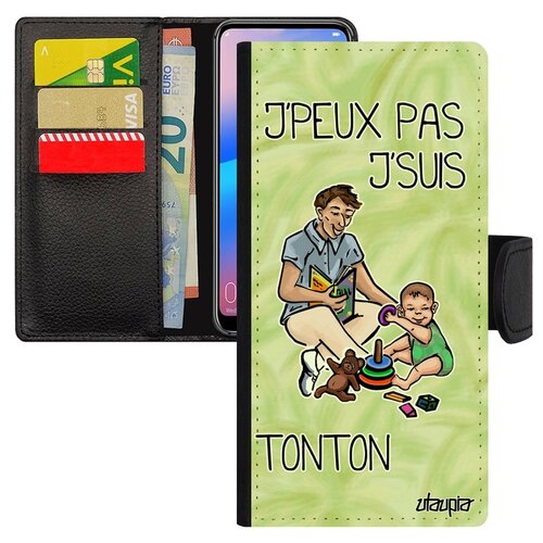 фото Чехол книжка на мобильный galaxy a10, "не могу - стал дядей!" комикс карикатура utaupia