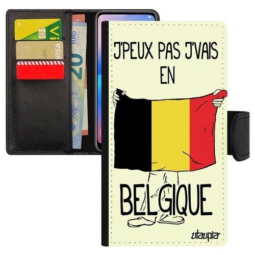 фото Чехол-книжка на телефон apple iphone 8 plus, "еду в бельгию" туризм патриот utaupia