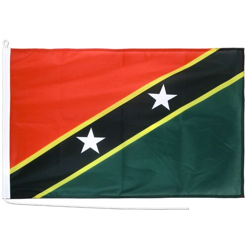 Флаг Сент-Китса и Невиса на яхту или катер 40х60 см флаг сент винсента и гренадин на яхту или катер 40х60 см