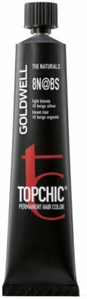 Goldwell Topchic стойкая крем-краска для волос, 8N@BS светлый блонд с бежево-серебристым сиянием (бежевая патина)