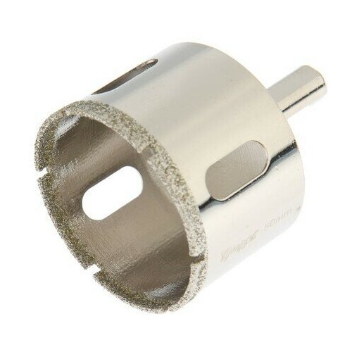 Сверло алмазное по стеклу и керамике, трехгранный хвостовик, 50 х 65 мм 1 набор(-а/-ов).