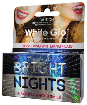 Полоски отбеливающие White Glo Bright Nights №6