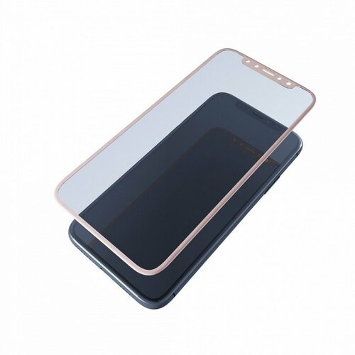 Противоударное стекло 2D для Apple iPhone 6 / iPhone 6S (полное покрытие) розовый, глянцевое