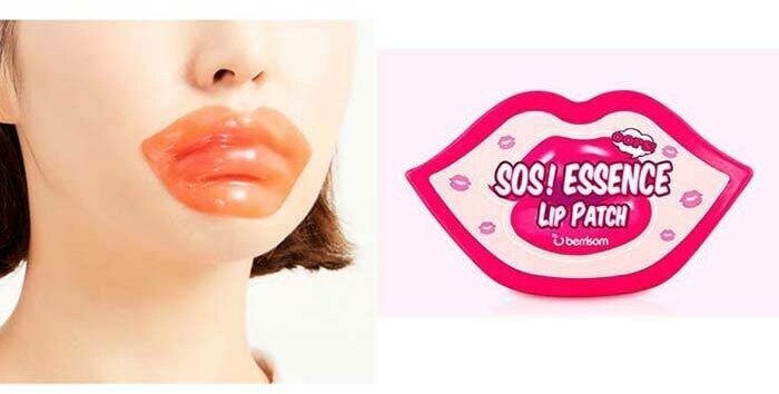 Маска-патч для губ с коллагеном SOS Essence Lip Patch 80гр Berrisom - фото №7