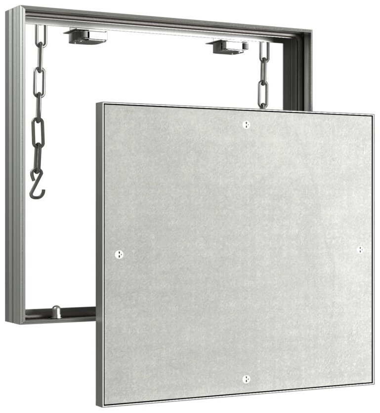 Ревизионный люк D6050 CERAMO настенный под плитку EVECS серебристый - фотография № 7