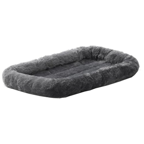 Лежак для собак и кошек Midwest QuietTime Faux Fur Deluxe Bolster 55х33х8 см 55 см 33 см gray 8 см