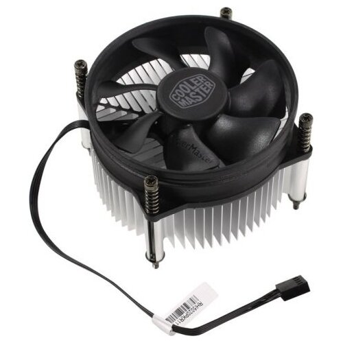 Кулер для процессора Cooler Master i50 PWM, 1 л., черный cooler master for intel i50 pwm rh i50 20pk r1 intel 115 84w al 4pin