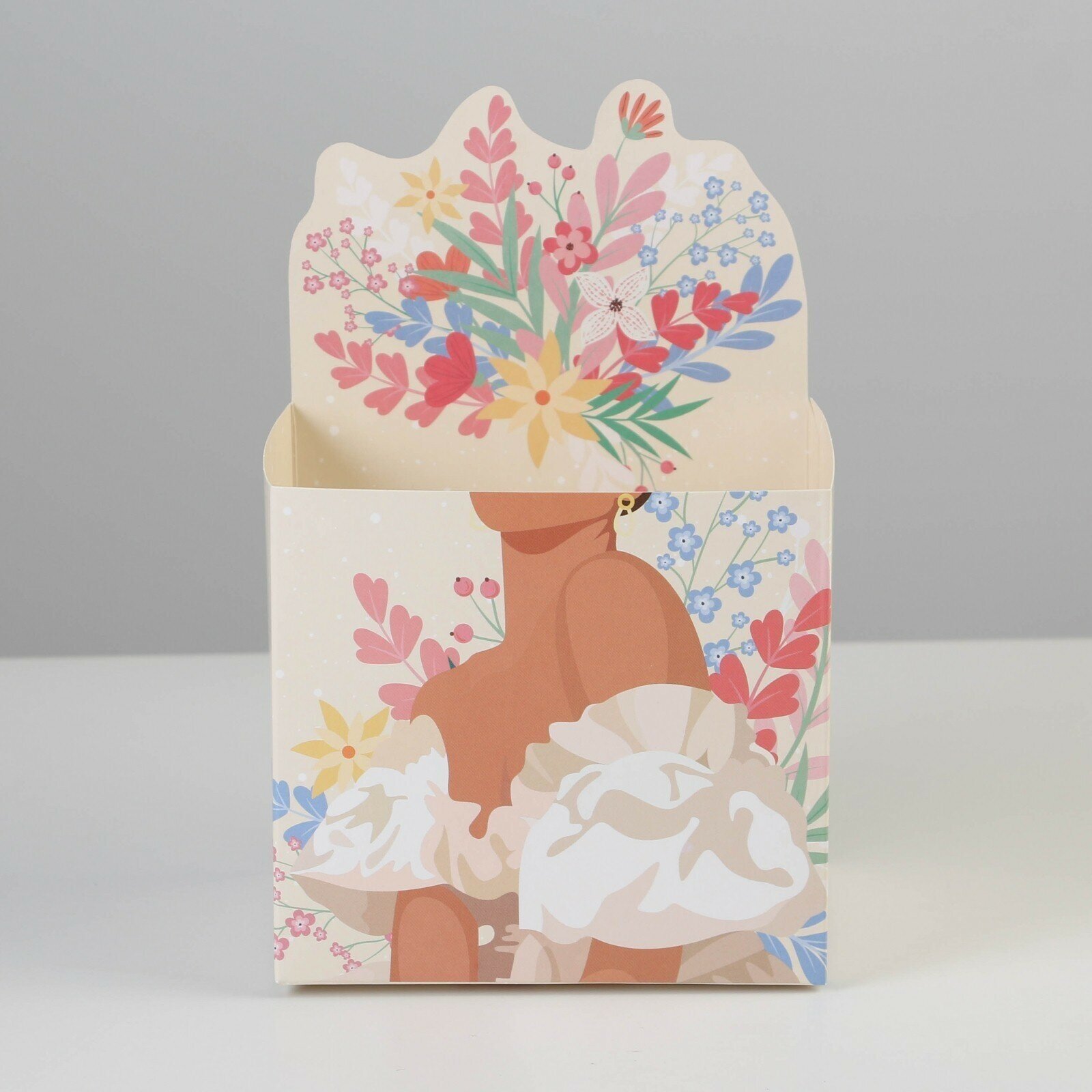 Коробки для мини букетов «FLOWER», 12 × 20 × 10 см - фотография № 3