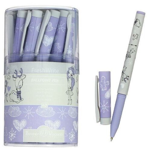 Ручка шариковая FreshWrite Девочка и Олененок 07 мм синие чернила 478₽