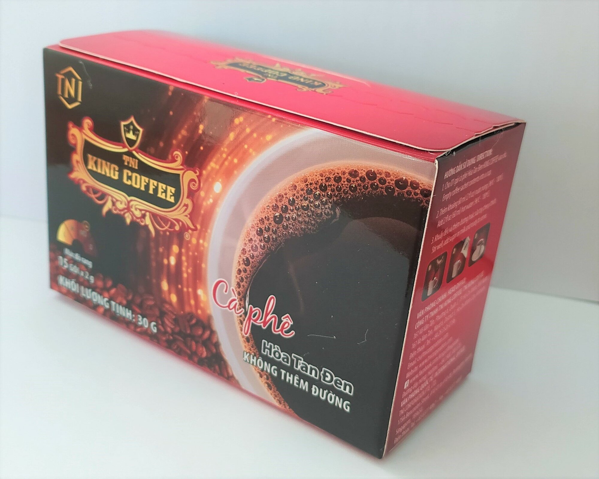 Кофе растворимый вьетнамский King coffee Instant Black,15г. - фотография № 2