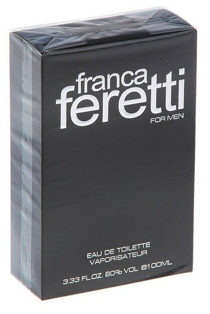 Мужская туалетная вода Brocard Elite Creations Franca feretti black, 100 мл