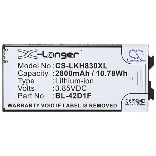 фото Аккумулятор для lg g5 (bl-42d1f) (2800 mah) (cameron sino) (cs-lkh830xl)