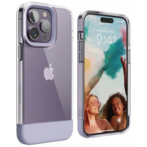 Чехол Elago GLIDE для iPhone 14 Pro Max, прозрачный/фиолетовый