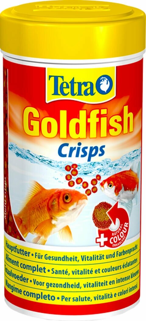 TETRA GOLDFISH CRISPS корм чипсы для золотых рыбок, для усиления окраски (250 мл)