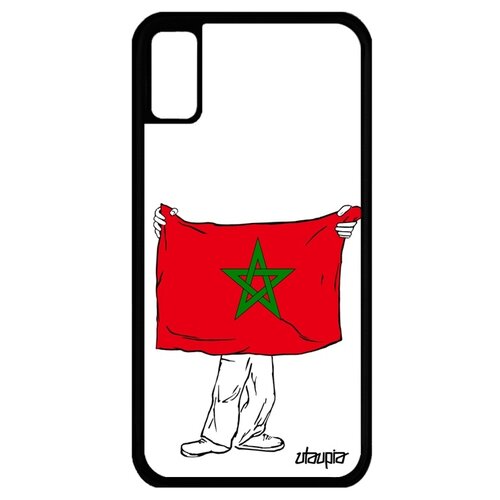 фото Чехол на телефон apple iphone x, "флаг марокко с руками" путешествие туризм utaupia
