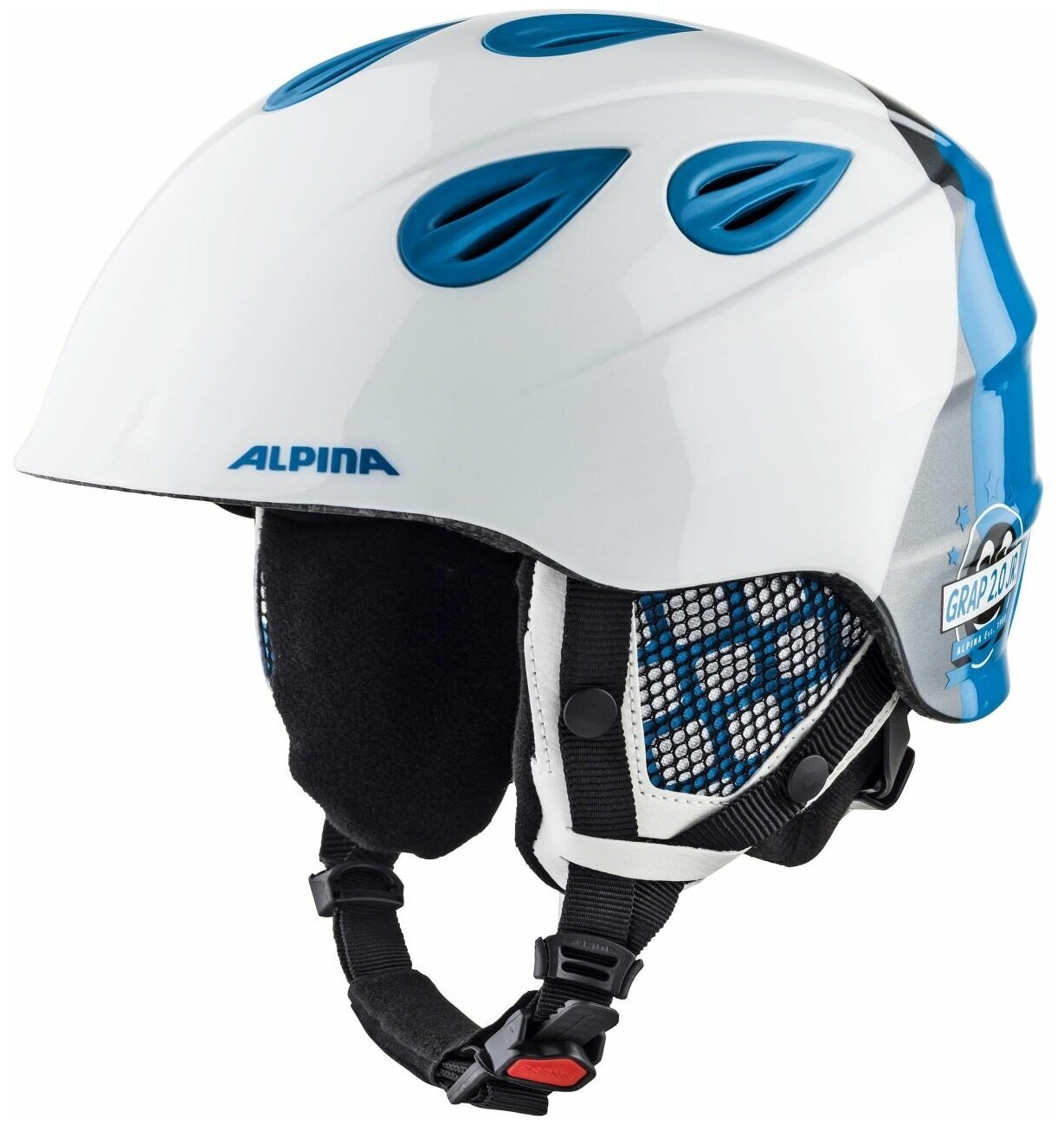   Alpina 2020-21 Grap 2.0 Jr White/Silver/Blue (:51-54)