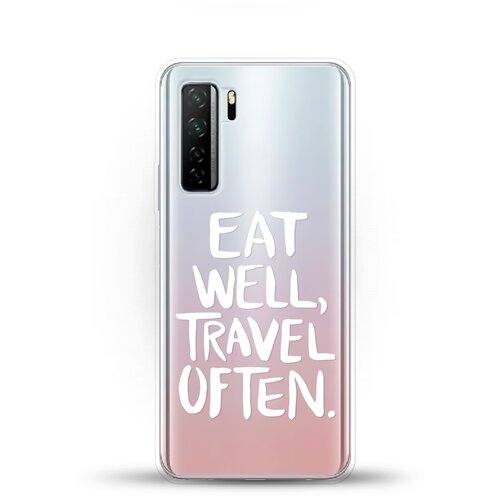 фото Силиконовый чехол eat well на huawei nova 7 se andy & paul