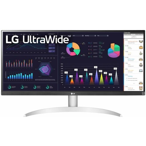 29 Монитор LG 29WQ600, 2560x1080, 100 Гц, IPS, Ростест (EAC), серебристый 34 монитор lg 34um69g 2560x1080 75 гц ips ростест eac черный