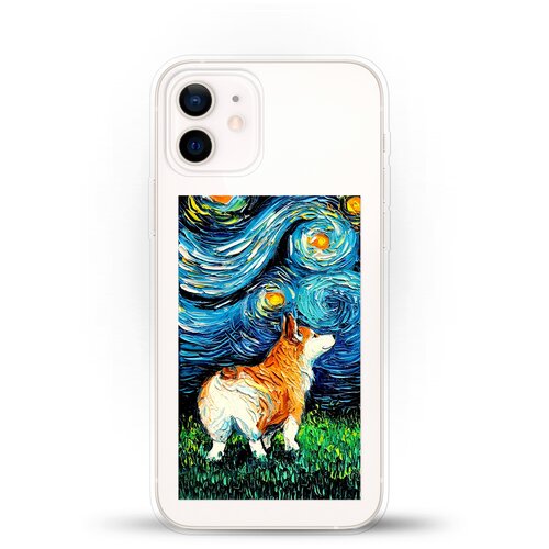 фото Силиконовый чехол корги ван гога на apple iphone 12 mini andy & paul