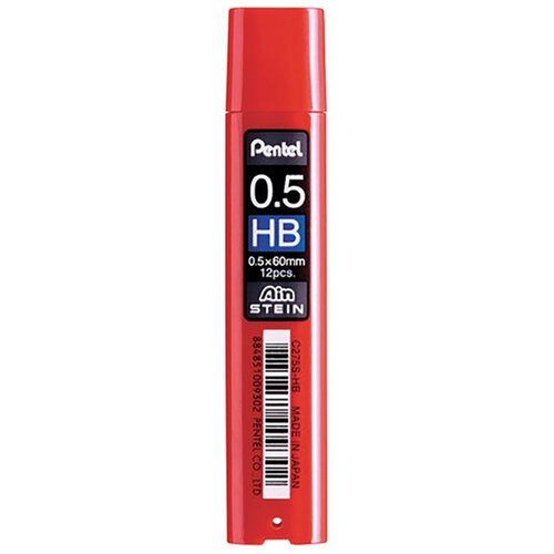 Грифели запасные PENTEL (Япония) в комплекте из 12 шт, 