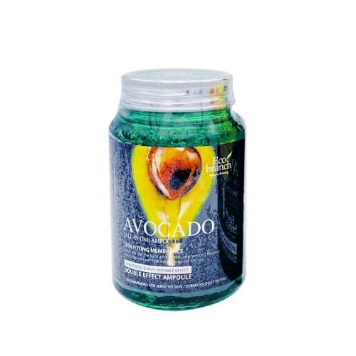 Купить Eco branch Avocado All-in-One Ampoule Ампульная сыворотка для увлажнения и питания сухой и обветренной кожи лица, 250 мл