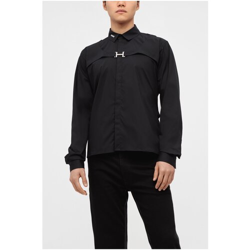 фото Рубашка heliot emil цвет черный размер 48