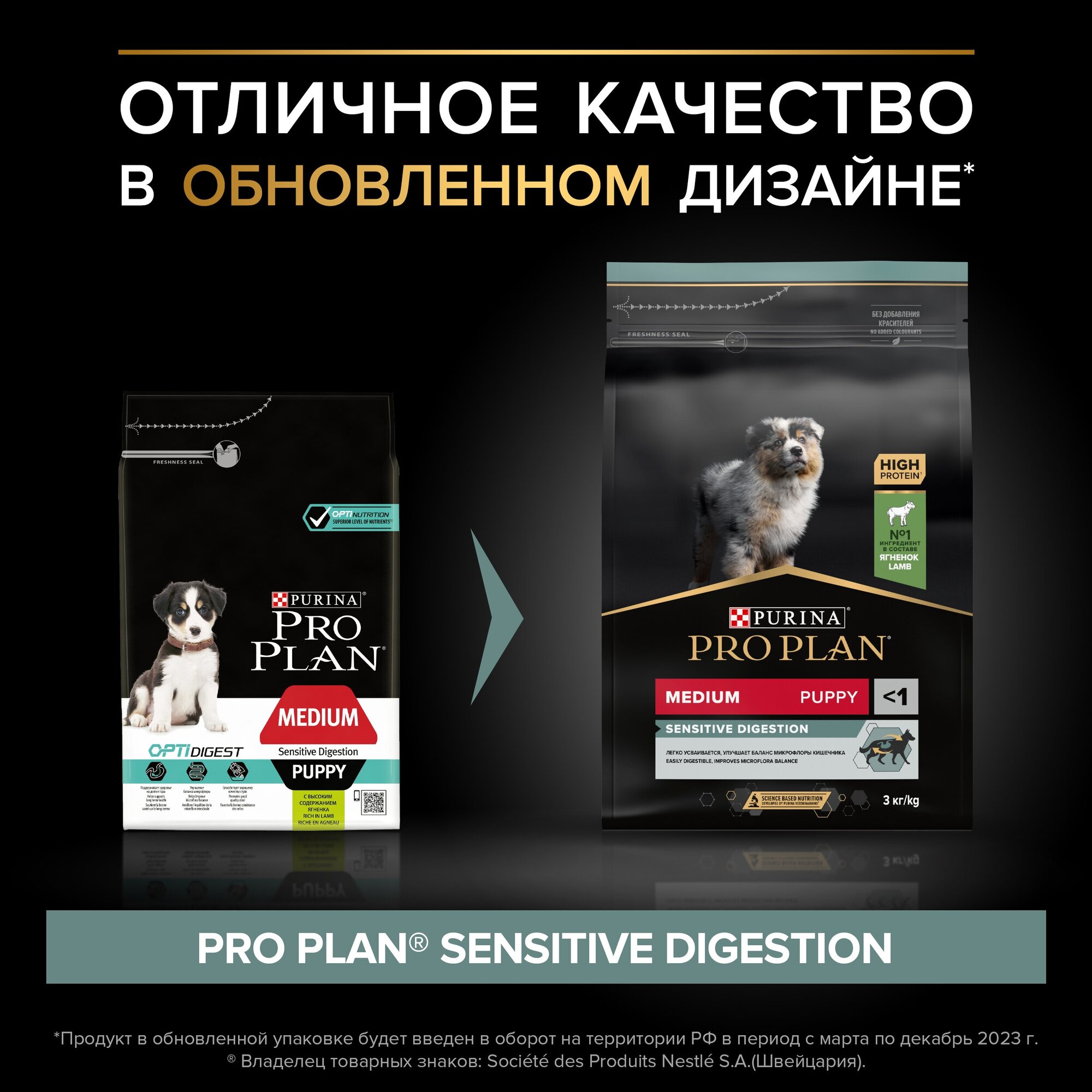 Сухой корм Pro Plan Optidigest Sensitive Digestion для щенков средних пород с чувствительным пищеварением, ягненок, 12кг - фото №14