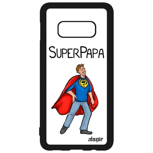 фото Чехол для смартфона samsung galaxy s10e, "суперпапа" шутка комикс utaupia