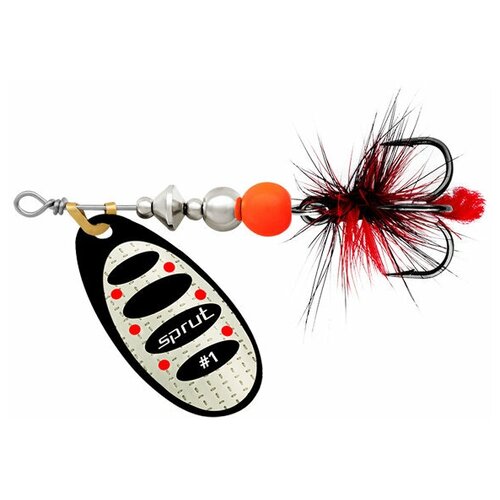 фото Блесна вращающаяся sprut caspia #1 bks