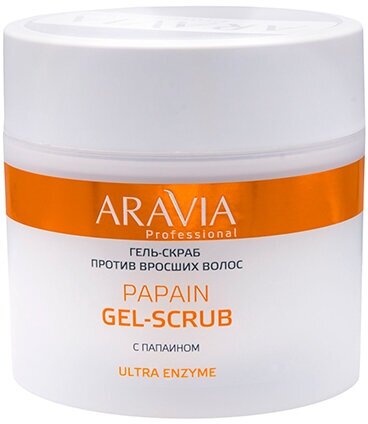 Aravia ARAVIA Professional Papain Gel-Scrub (Гель-скраб против вросших волос), 300 мл