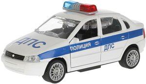 Модель машины Технопарк Lada Kalina Полиция, 1/32, инерционная, свет, звук CT-1049WB-10