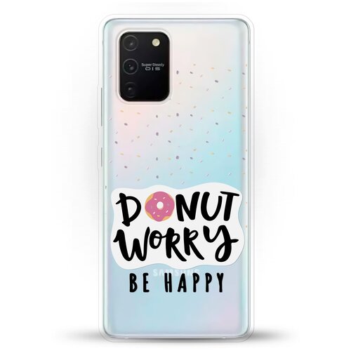 фото Силиконовый чехол donut worry на samsung galaxy s10 lite andy & paul