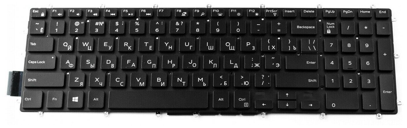 Клавиатура для ноутбука Dell 15-7566 7567 5567 5565 с подсветкой P/n: PK131Q12B01