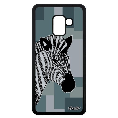 фото Чехол на смартфон samsung galaxy a8 2018, "зебра" африка лошадь utaupia