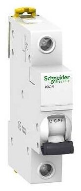 Автоматический выключатель Schneider Electric Acti9 iK60N, 1 полюс, 6A, тип C, 6kA