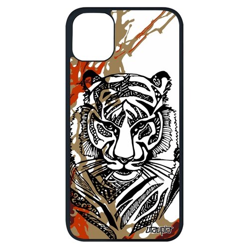 фото Чехол для apple iphone 11 pro max, "тигр" tiger зверь utaupia