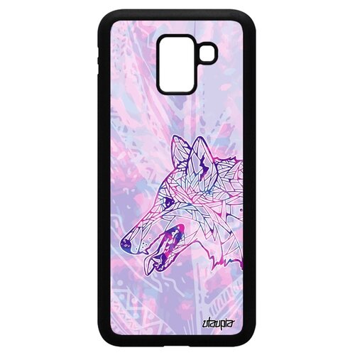 фото Чехол на смартфон galaxy j6 2018, "волк" хищник древний utaupia