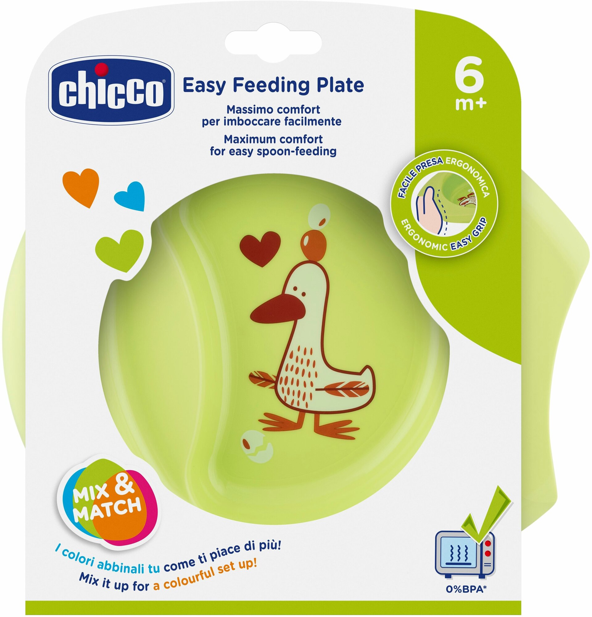 Тарелка Chicco Easy Feeding с разделителем, цвет: голубой - фото №3