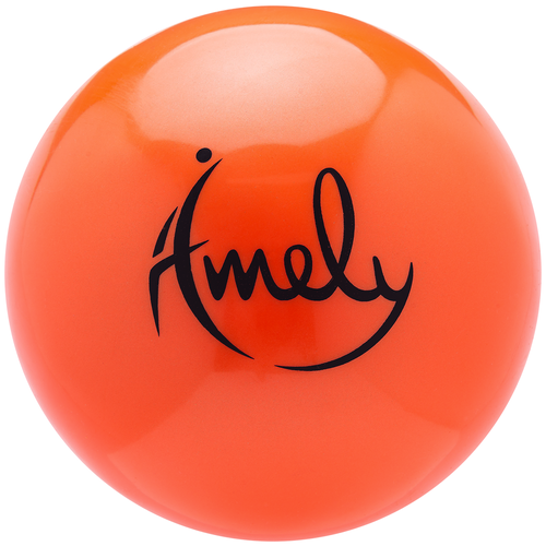 фото Мяч для художественной гимнастики agb-201 19 см, оранжевый amely