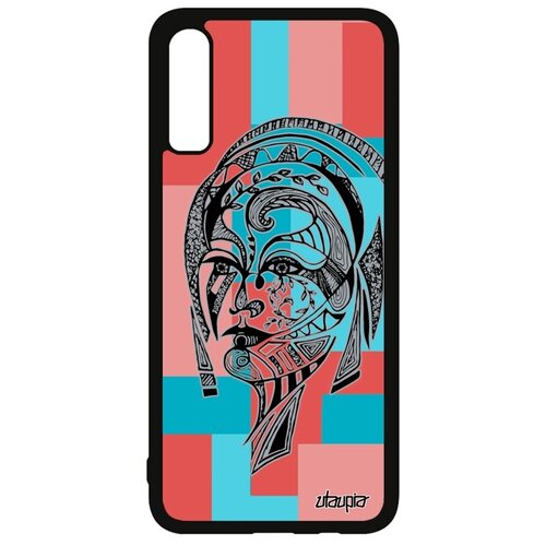 фото Чехол на мобильный galaxy a70, "портрет женщины" цветок феерия utaupia