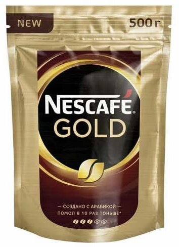 Кофе растворимый Nescafe Gold, пакет, 500 г