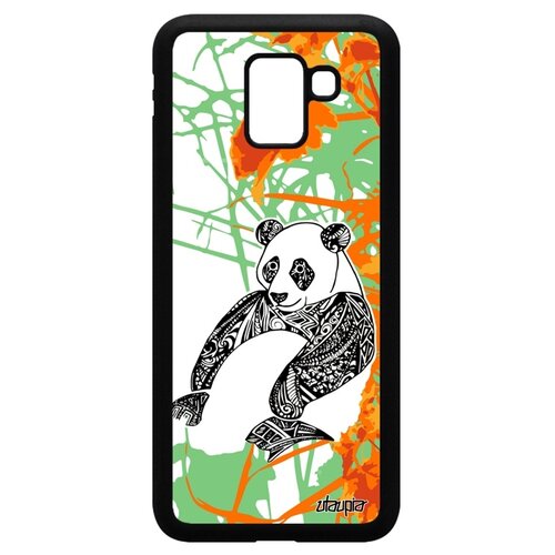фото Чехол на смартфон samsung galaxy j6 2018, "панда" детеныш большая utaupia