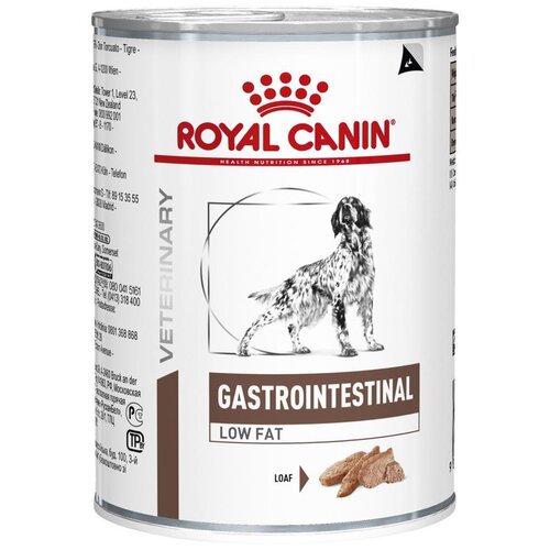 Влажный корм для собак Royal Canin Gastro Intestinal при болезнях ЖКТ, с низким содержанием жира 1 уп. х 6 шт. х 410 г