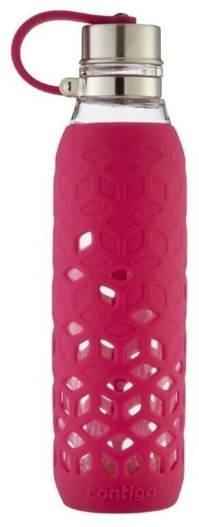 Аксессуар для велосипеда Contigo Purity розовый стекло/силикон (2095681) Бутылка