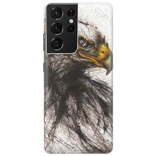 фото Чехол - накладка artcolor для samsung galaxy s21 ultra с принтом "ястреб" re:pa