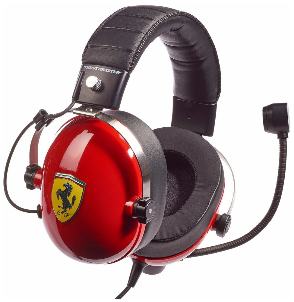 Компьютерная гарнитура Thrustmaster T.Racing Scuderia Ferrari Edition, черный/красный