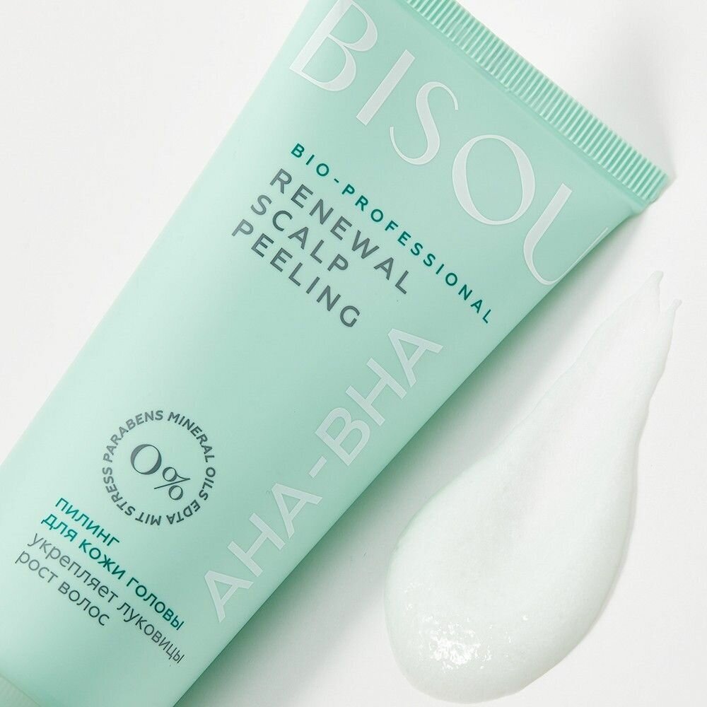 Bisou, Пилинг для кожи головы Renewal Scalp Peeling с АНА и ВНА кислотами, 100 мл