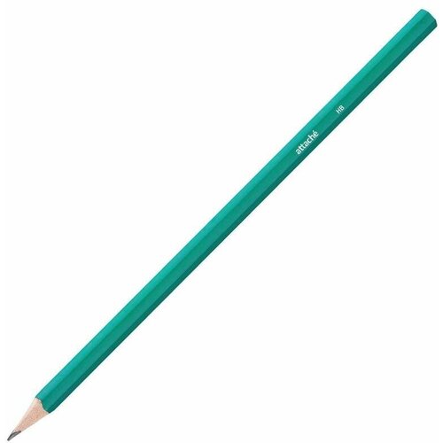 Attache Набор карандашей чернографитных HB, 12 шт. (1071388) зелeный 12 шт.